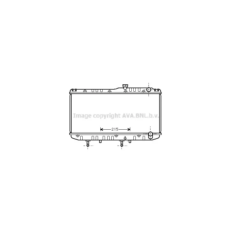 Radiateur, refroidissement du moteur AVA QUALITY COOLING TO2178