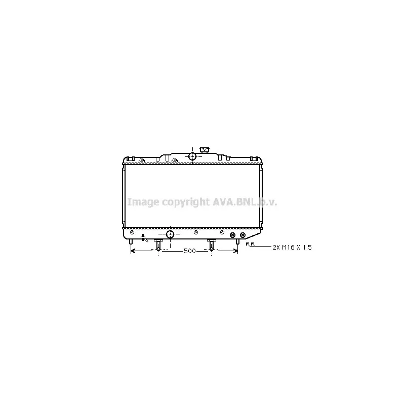 Radiateur, refroidissement du moteur AVA QUALITY COOLING TO2179
