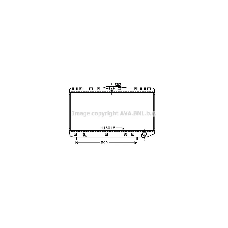 Radiateur, refroidissement du moteur AVA QUALITY COOLING TO2181