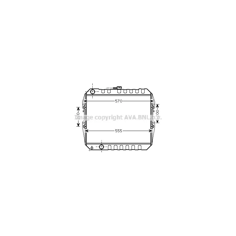 Radiateur, refroidissement du moteur AVA QUALITY COOLING TO2183