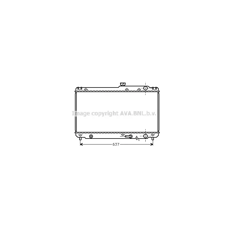 Radiateur, refroidissement du moteur AVA QUALITY COOLING TO2187