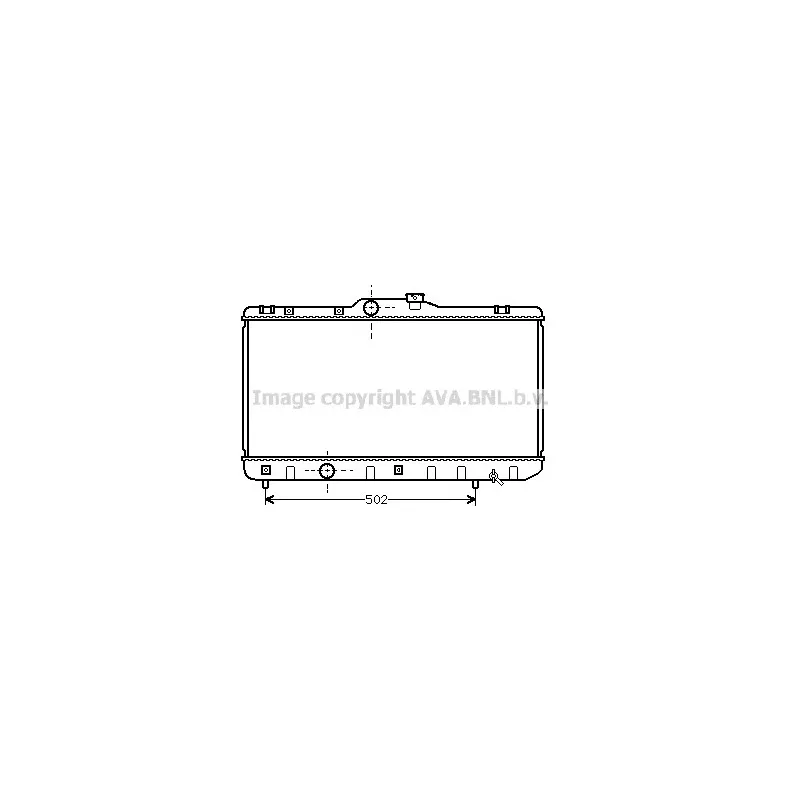 Radiateur, refroidissement du moteur AVA QUALITY COOLING TO2188