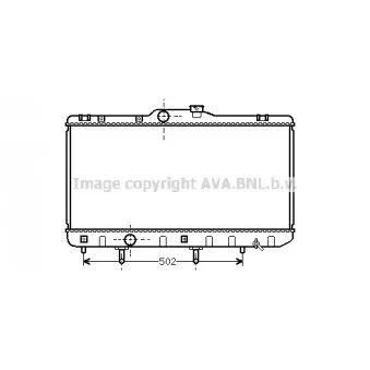 Radiateur, refroidissement du moteur AVA QUALITY COOLING TO2189