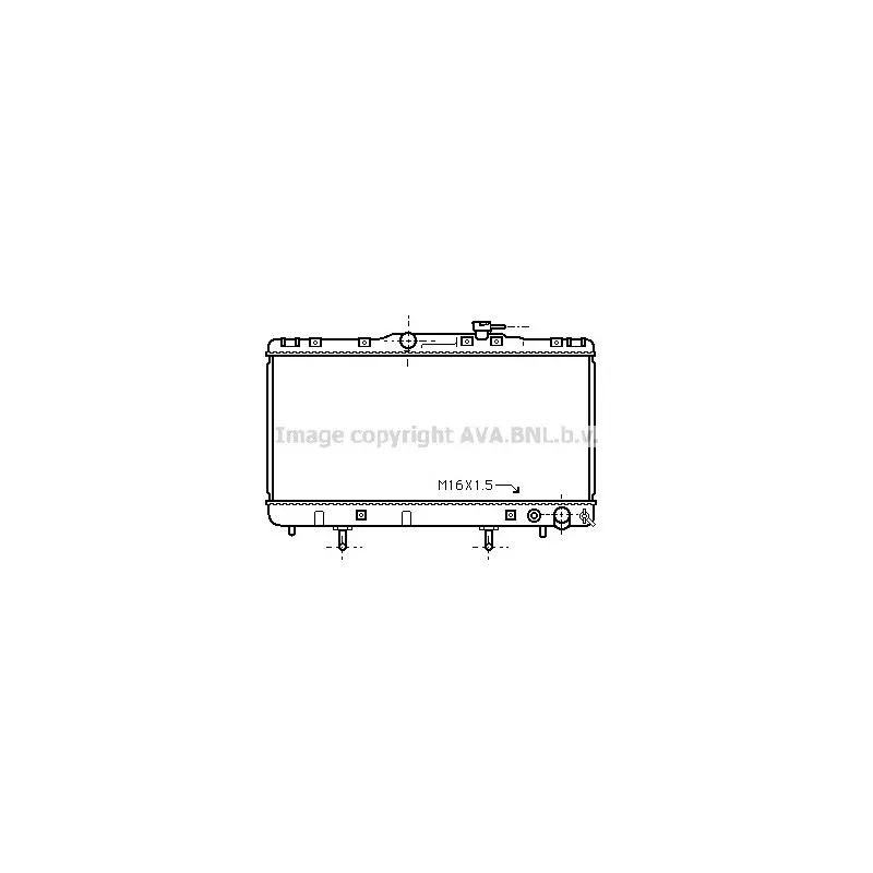 Radiateur, refroidissement du moteur AVA QUALITY COOLING TO2203