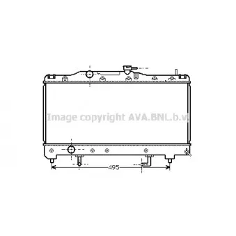 Radiateur, refroidissement du moteur AVA QUALITY COOLING