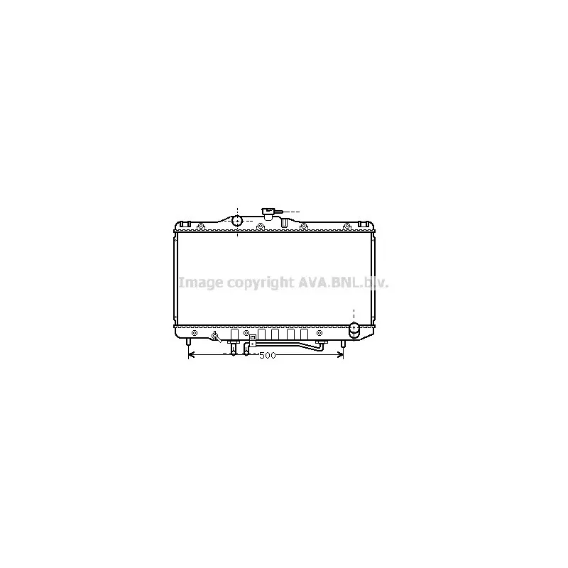 Radiateur, refroidissement du moteur AVA QUALITY COOLING TO2206