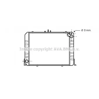 Radiateur, refroidissement du moteur AVA QUALITY COOLING TO2215