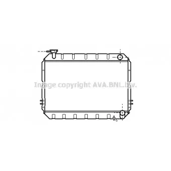 Radiateur, refroidissement du moteur AVA QUALITY COOLING TO2217