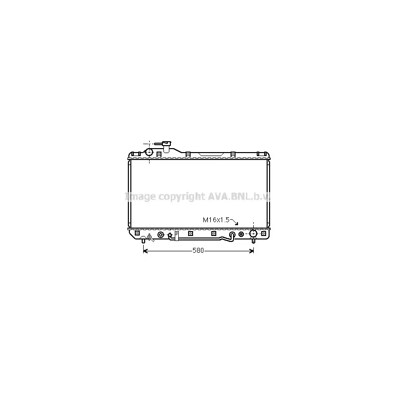 Radiateur, refroidissement du moteur AVA QUALITY COOLING TO2220