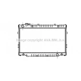 Radiateur, refroidissement du moteur AVA QUALITY COOLING TO2221