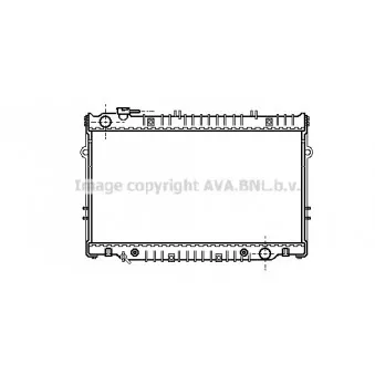 Radiateur, refroidissement du moteur AVA QUALITY COOLING TO2222