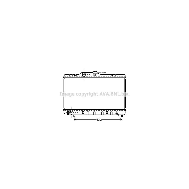 Radiateur, refroidissement du moteur AVA QUALITY COOLING TO2227