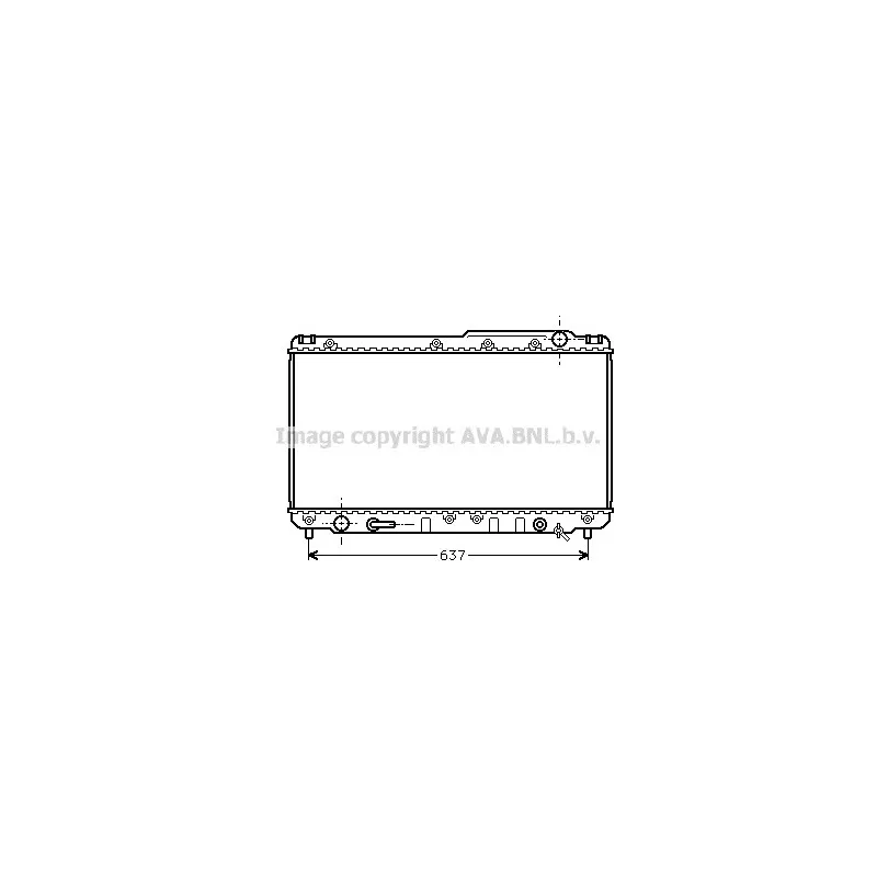 Radiateur, refroidissement du moteur AVA QUALITY COOLING TO2229