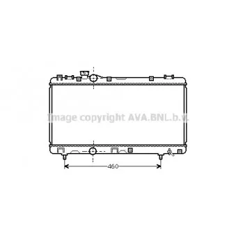 Radiateur, refroidissement du moteur AVA QUALITY COOLING TO2230