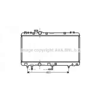 Radiateur, refroidissement du moteur AVA QUALITY COOLING TO2231