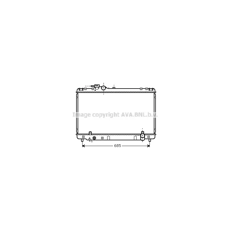 Radiateur, refroidissement du moteur AVA QUALITY COOLING TO2234