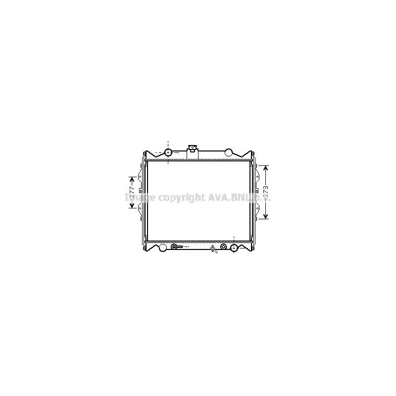 Radiateur, refroidissement du moteur AVA QUALITY COOLING TO2249