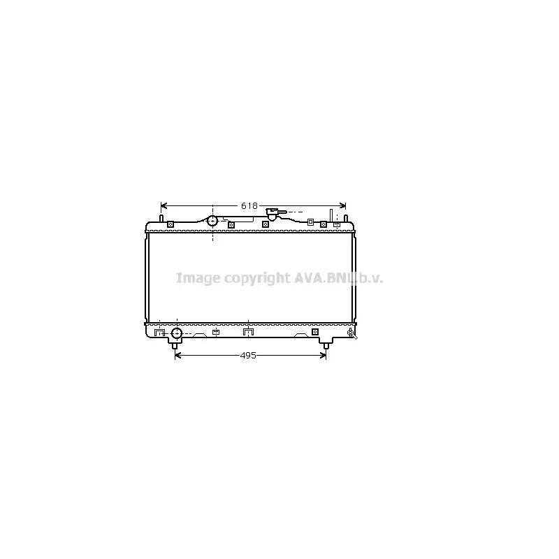 Radiateur, refroidissement du moteur AVA QUALITY COOLING TO2256