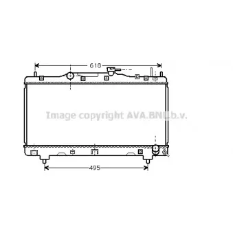 Radiateur, refroidissement du moteur AVA QUALITY COOLING
