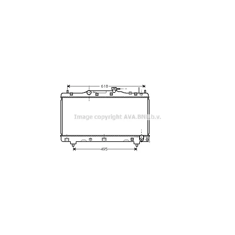 Radiateur, refroidissement du moteur AVA QUALITY COOLING TO2257