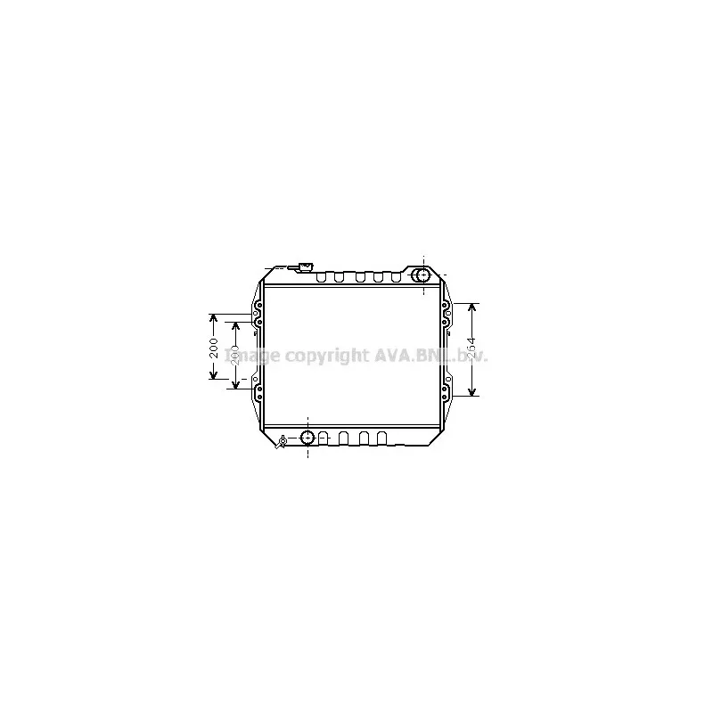 Radiateur, refroidissement du moteur AVA QUALITY COOLING TO2268