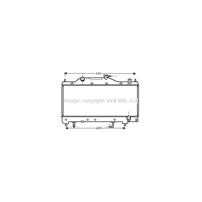 Radiateur, refroidissement du moteur AVA QUALITY COOLING TO2284