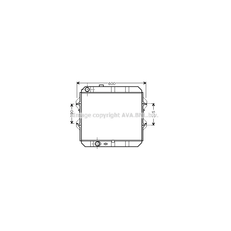 Radiateur, refroidissement du moteur AVA QUALITY COOLING TO2292