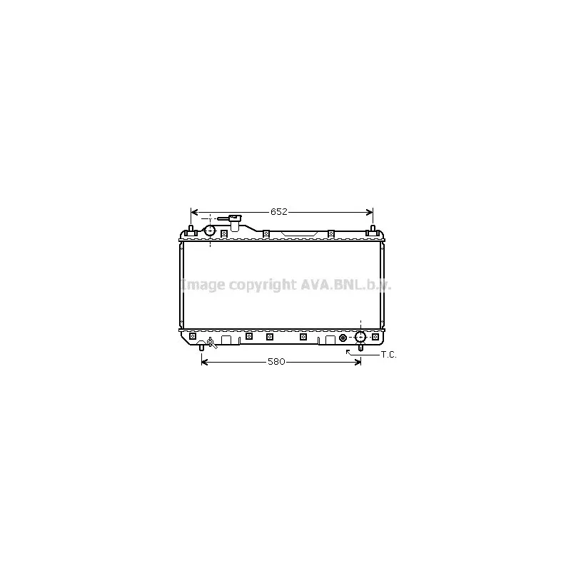 Radiateur, refroidissement du moteur AVA QUALITY COOLING TO2297