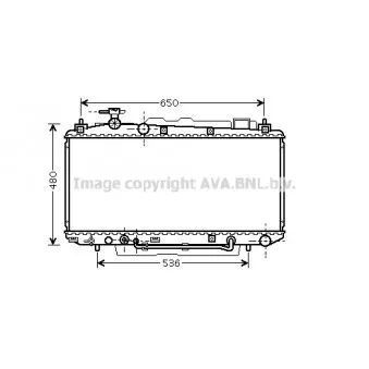 Radiateur, refroidissement du moteur AVA QUALITY COOLING