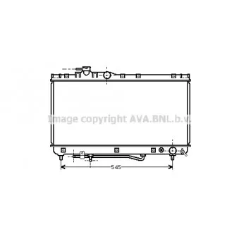 Radiateur, refroidissement du moteur AVA QUALITY COOLING TO2304