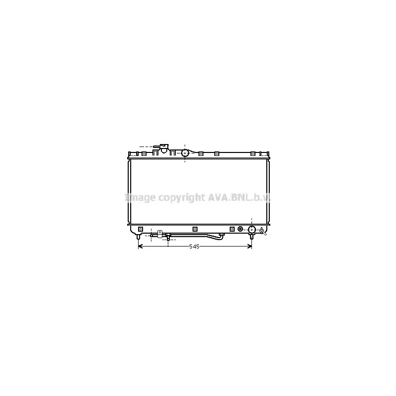 Radiateur, refroidissement du moteur AVA QUALITY COOLING TO2304