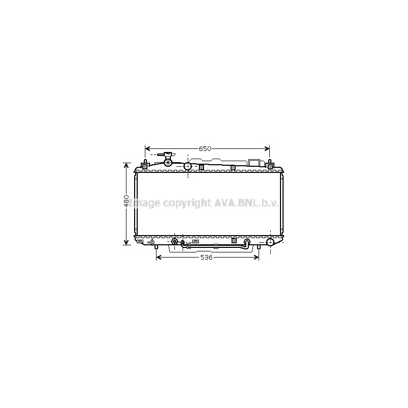 Radiateur, refroidissement du moteur AVA QUALITY COOLING TO2306