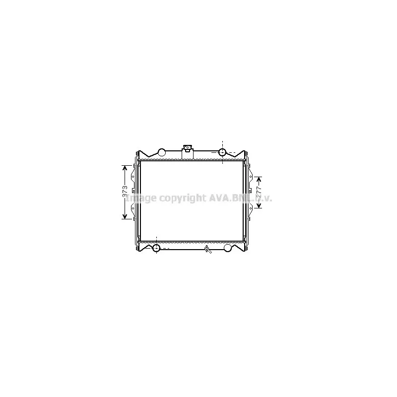 Radiateur, refroidissement du moteur AVA QUALITY COOLING TO2310