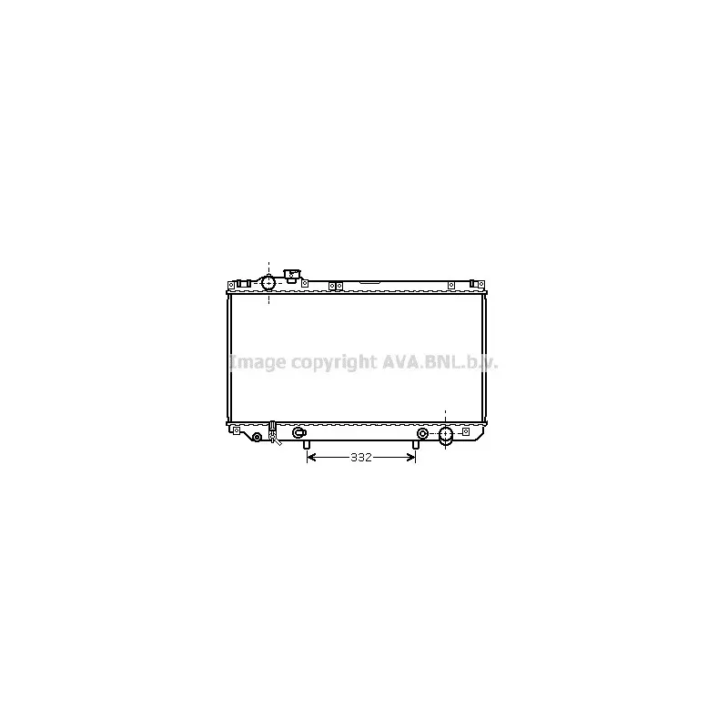 Radiateur, refroidissement du moteur AVA QUALITY COOLING TO2312