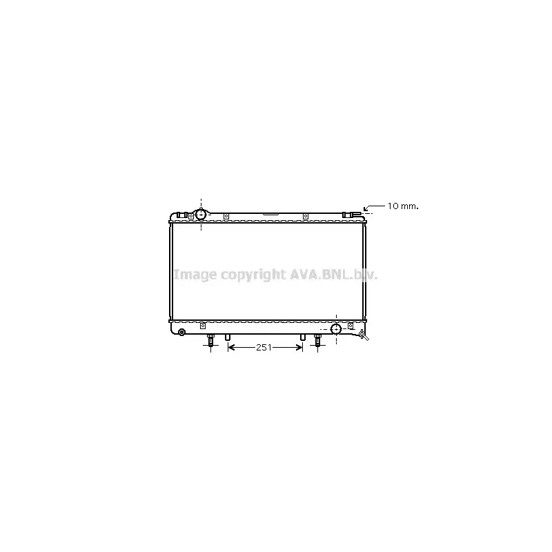 Radiateur, refroidissement du moteur AVA QUALITY COOLING TO2314