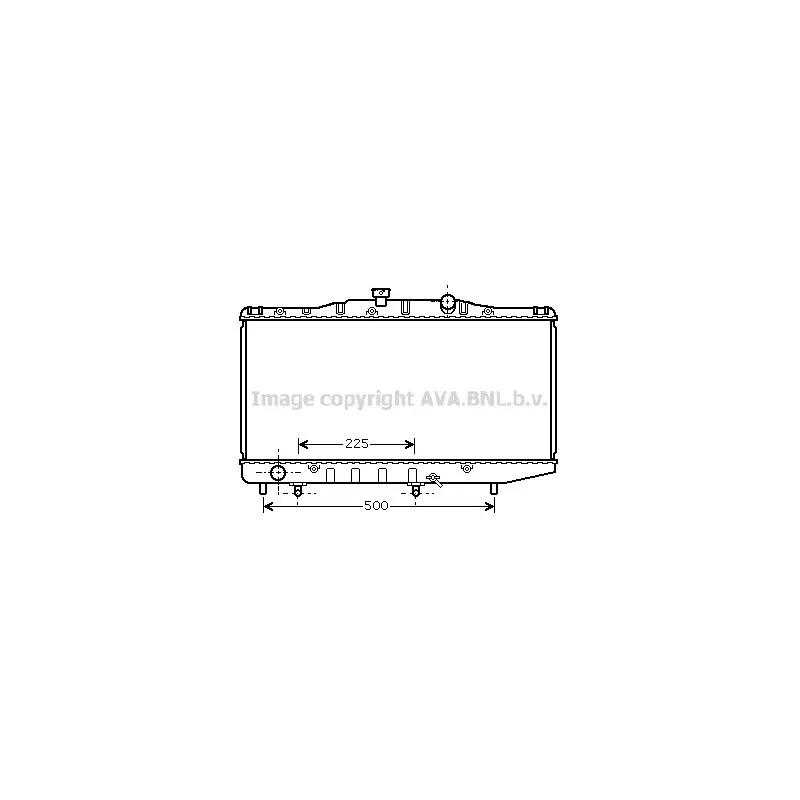 Radiateur, refroidissement du moteur AVA QUALITY COOLING TO2325