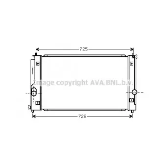 Radiateur, refroidissement du moteur AVA QUALITY COOLING