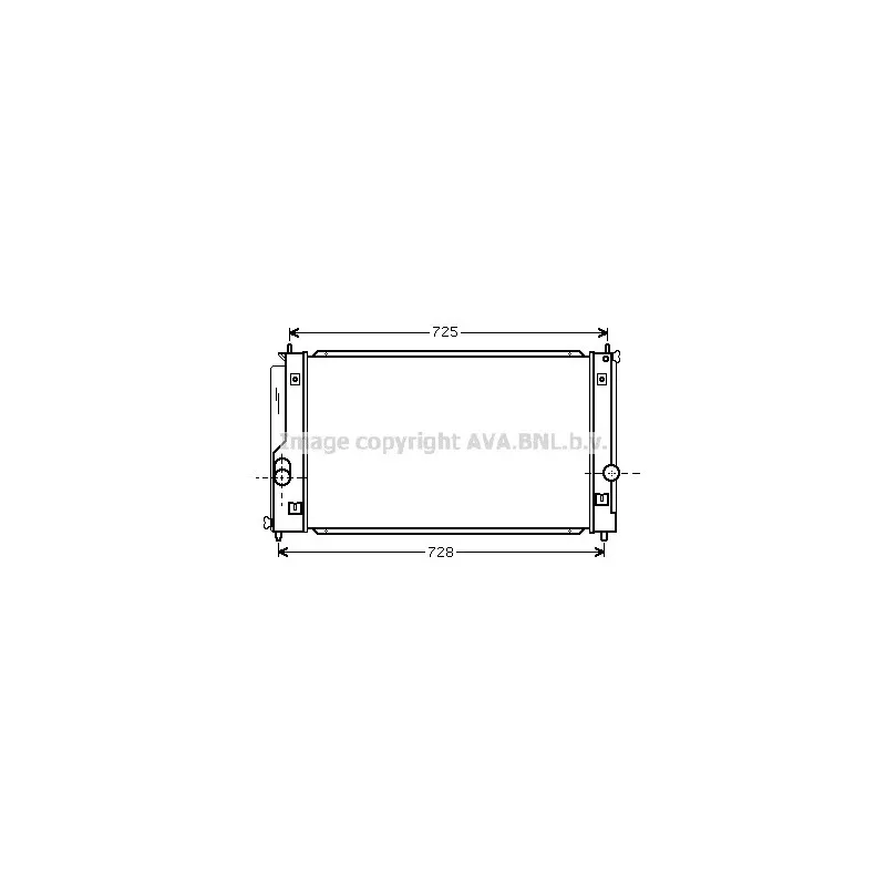 Radiateur, refroidissement du moteur AVA QUALITY COOLING TO2334