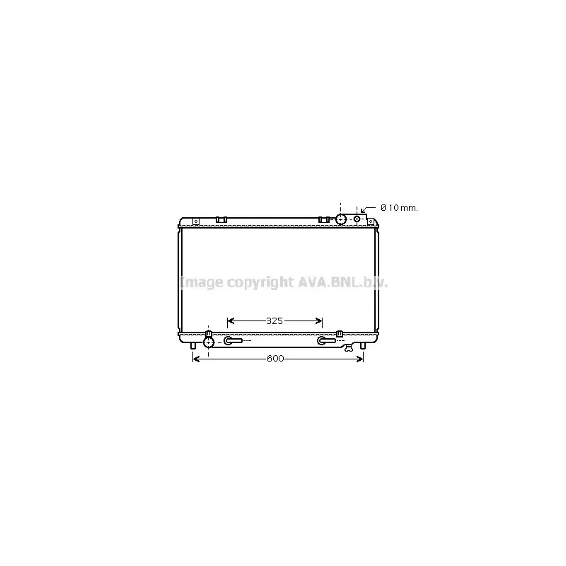 Radiateur, refroidissement du moteur AVA QUALITY COOLING TO2338