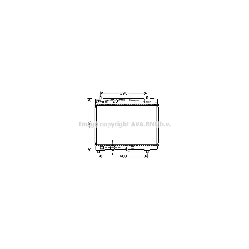Radiateur, refroidissement du moteur AVA QUALITY COOLING TO2357