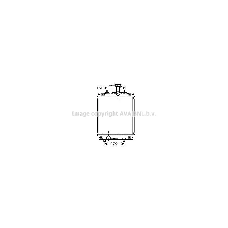 Radiateur, refroidissement du moteur AVA QUALITY COOLING TO2360