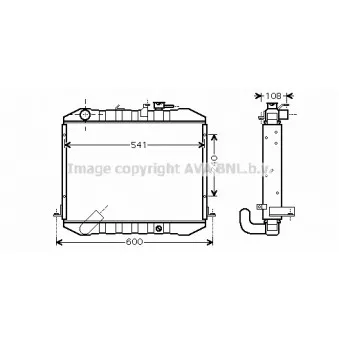 Radiateur, refroidissement du moteur AVA QUALITY COOLING