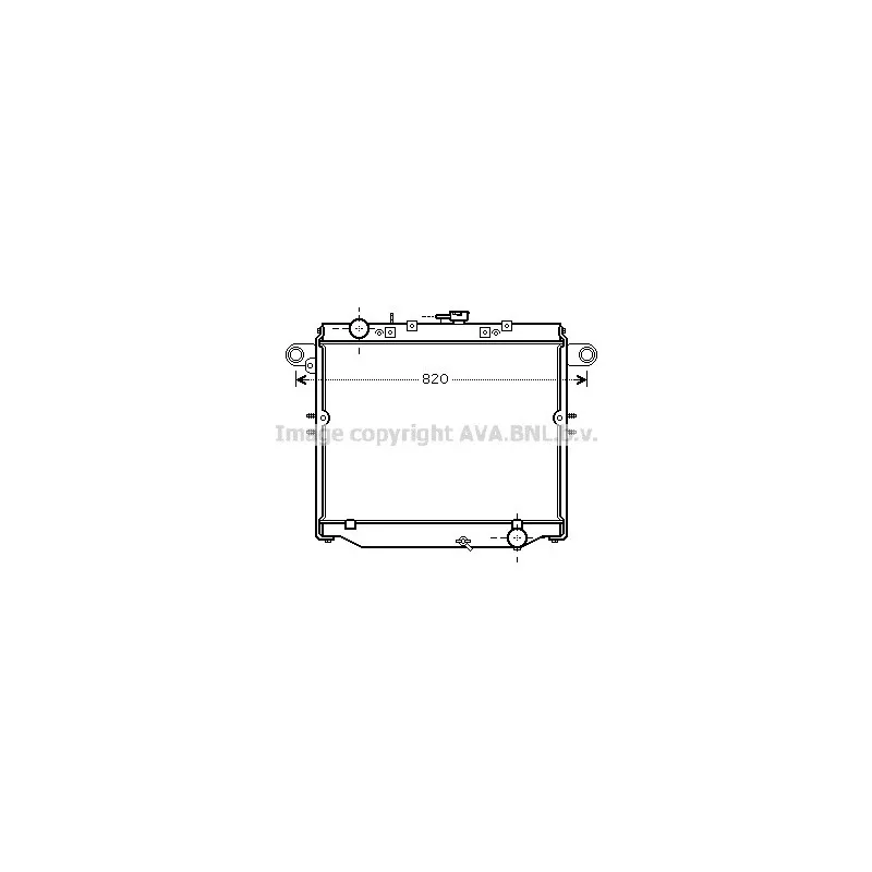 Radiateur, refroidissement du moteur AVA QUALITY COOLING TO2379