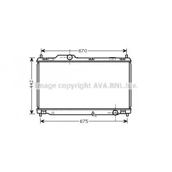 Radiateur, refroidissement du moteur AVA QUALITY COOLING