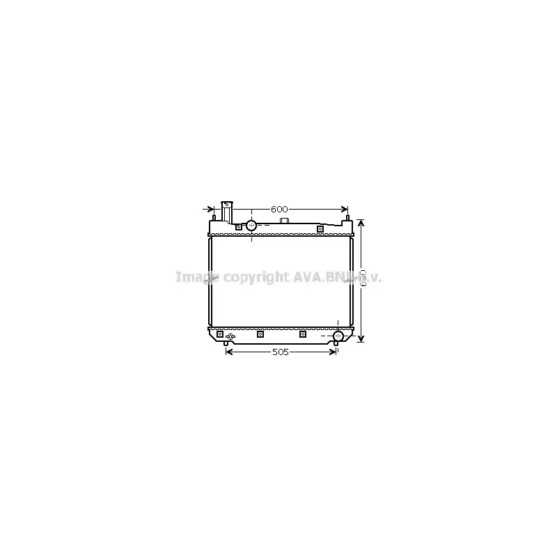 Radiateur, refroidissement du moteur AVA QUALITY COOLING TO2471