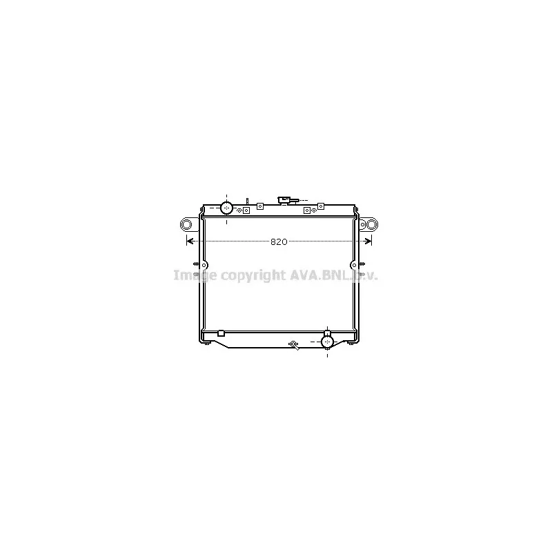 Radiateur, refroidissement du moteur AVA QUALITY COOLING TO2477