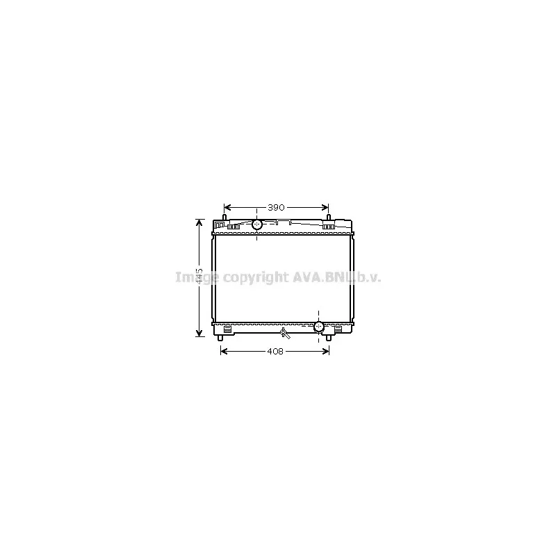 Radiateur, refroidissement du moteur AVA QUALITY COOLING TO2482