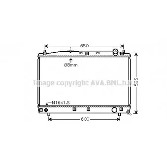 Radiateur, refroidissement du moteur AVA QUALITY COOLING