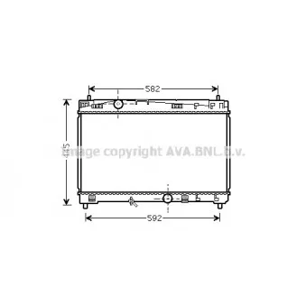 Radiateur, refroidissement du moteur AVA QUALITY COOLING TO2489