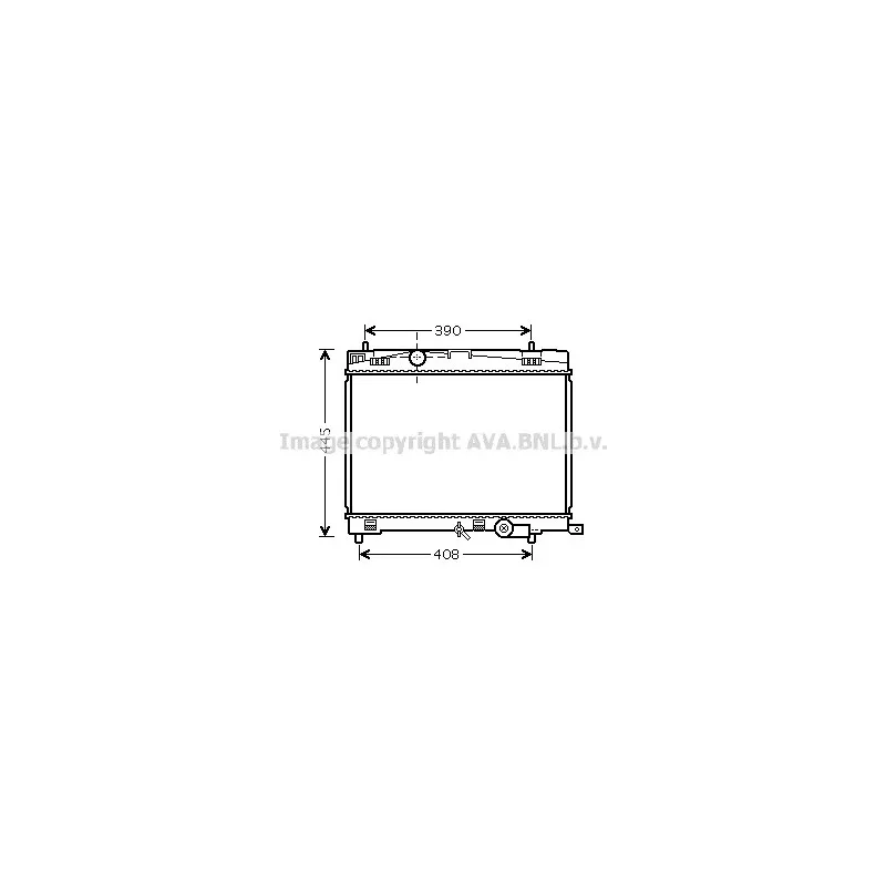 Radiateur, refroidissement du moteur AVA QUALITY COOLING TO2498